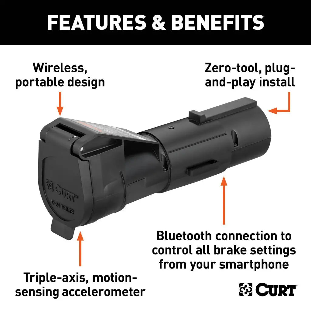Echo Mobile Trailer Brake Controller, 7-Way, Bluetooth® Smartphone Connection C51180