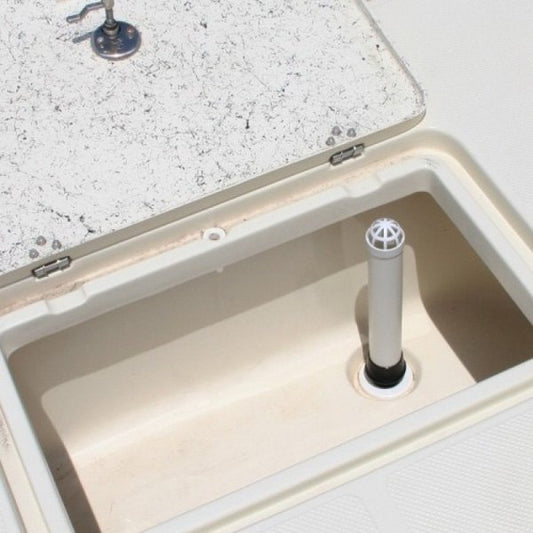 T-H Marine® ODT-1-DP - 12" L x 1-1/8" D Straight Push In Live Well Overflow Drain Tube for Drains