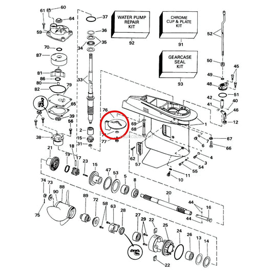 TRIM TAB PT# 340539-D1