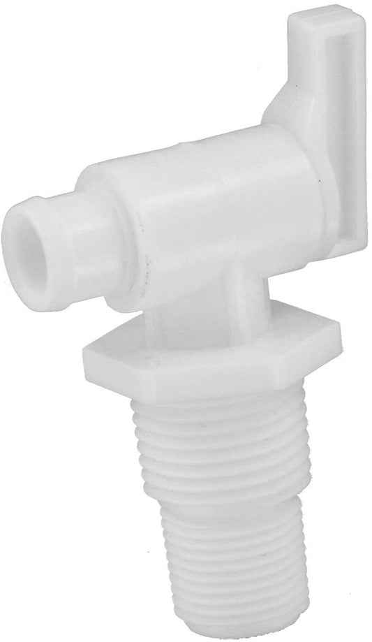 Valterra A01-2026VP Universal Drain Valve - Threaded, White