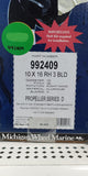 VORTEX MICHIGAN WHL 992409 VORTEX D-SERIES 3-BLADE ALUMINUM PROPELLER-RH 10 INCH DIAMETER X 16 INCH PITCH