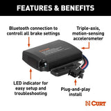 CURT 51190 Echo Under-Dash Trailer Brake Controller