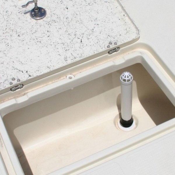 T-H Marine® ODT-1-DP - 12" L x 1-1/8" D Straight Push In Live Well Overflow Drain Tube for Drains