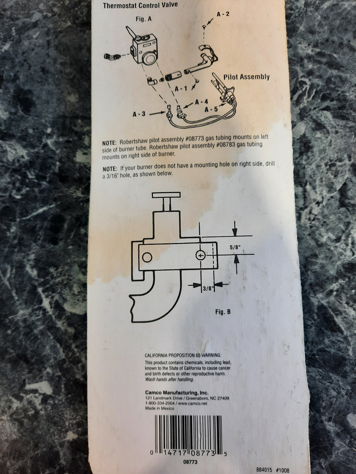 Camco 9" Atwood Gas Pilot Assembly