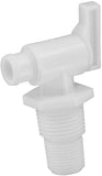 Valterra A01-2026VP Universal Drain Valve - Threaded, White