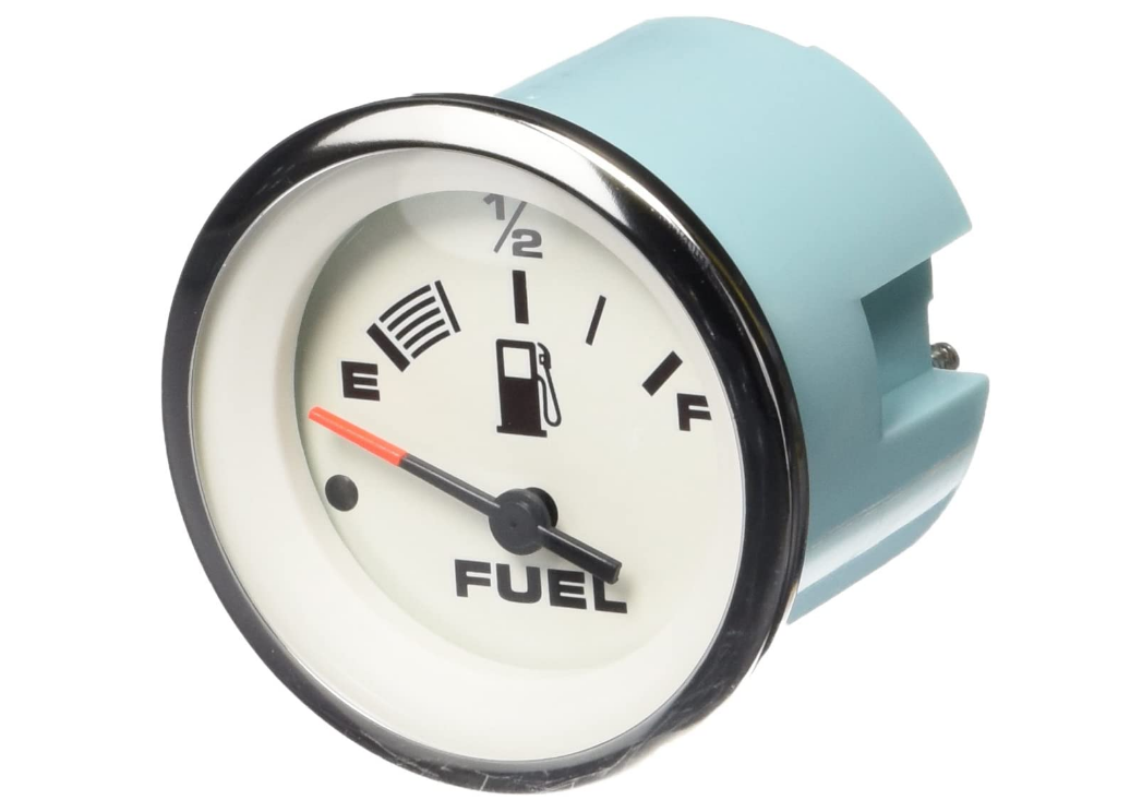 Medium Lido Fog Resistant Fuel Gauge, White