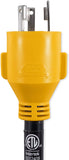 Camco 12" L5-30 AMP Locking 3-Prong Plug / TT-30 30 AMP Standard Receptacle PowerGrip Generator Adapter