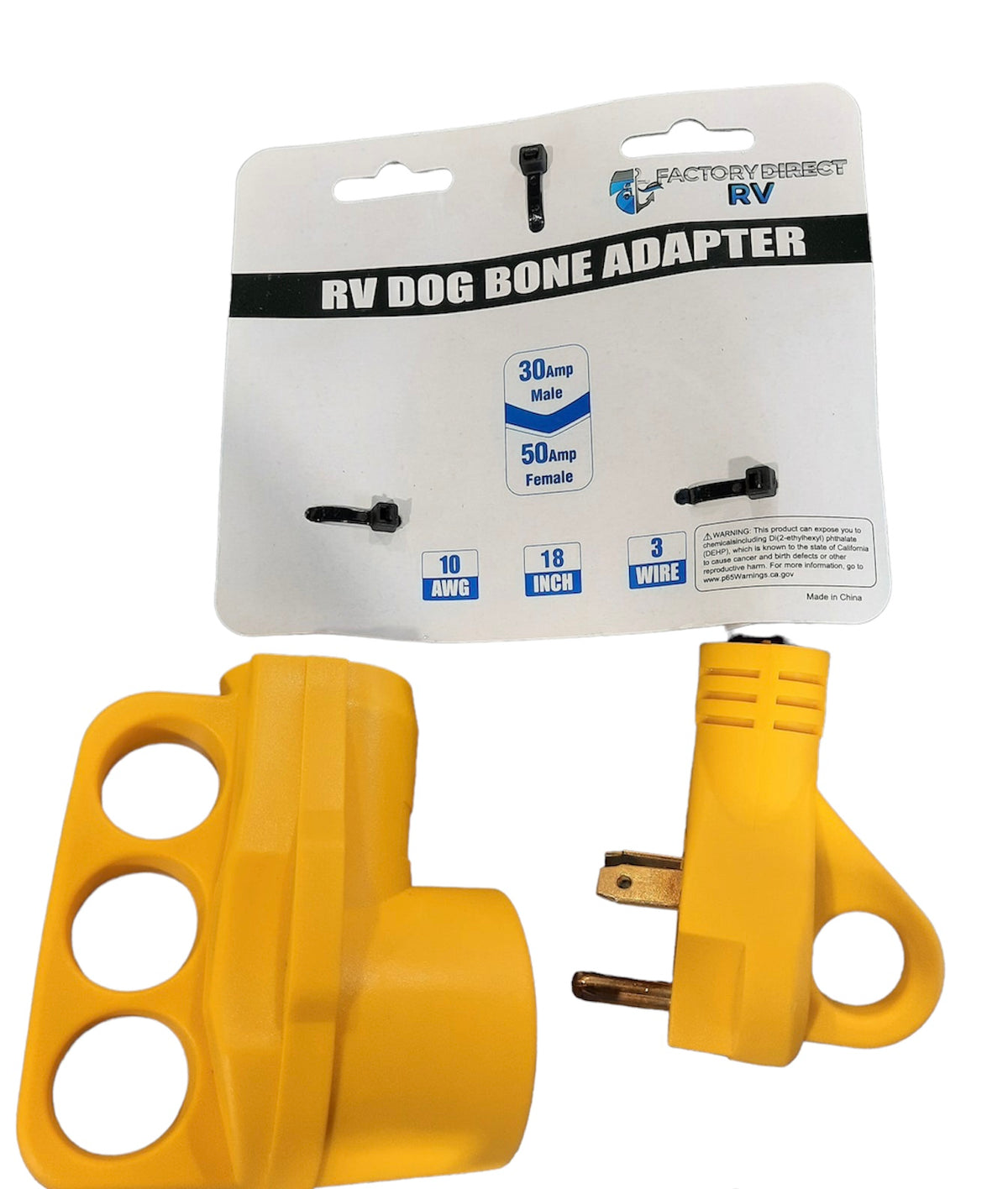 RV power Cord 30Amp Male 50 Amp Female