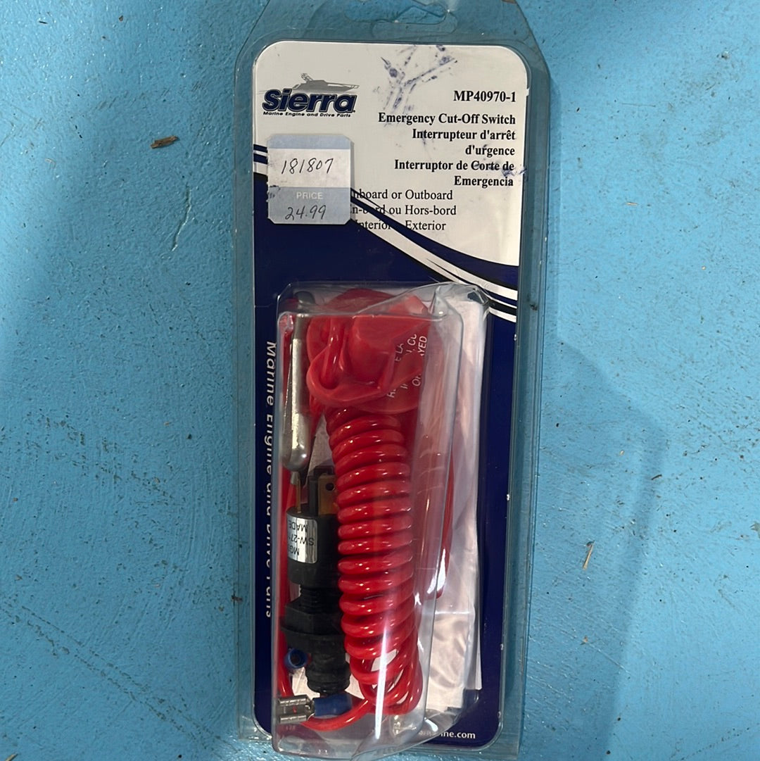 Emergency cut off switch